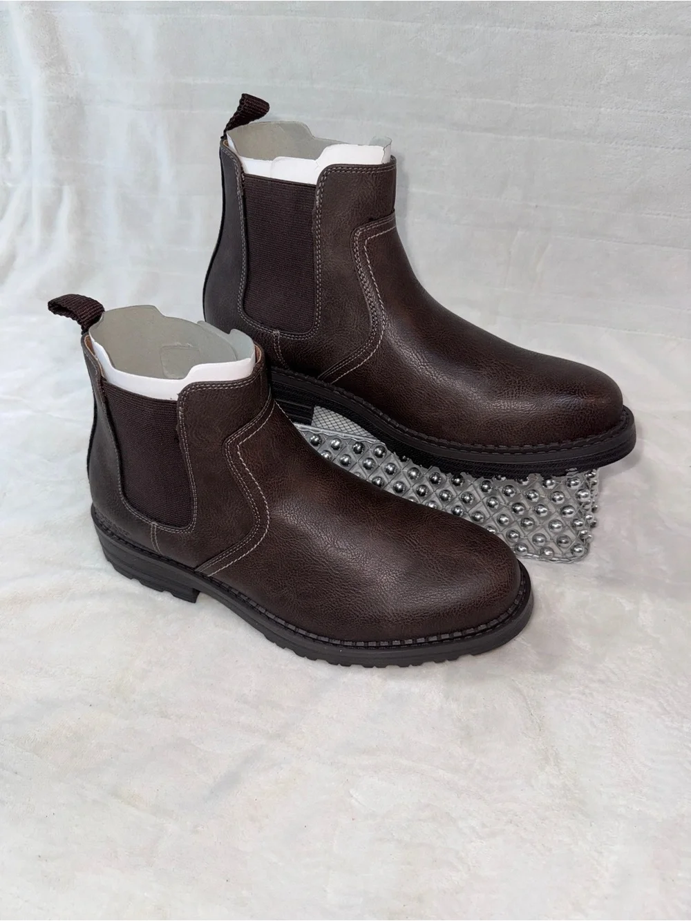 Dockers 10 Men's Dark Brown Chelsea Dress Casual Work Boots